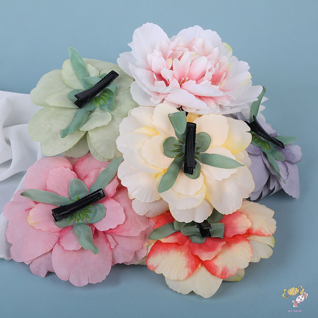 YADORNOS Kẹp Tóc Đính Hoa Nhân Tạo Nhiều Màu Sắc Phong Cách vintage