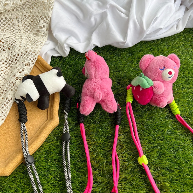 New Doll Back Clip 2023 Popular Rabbit Mobile Phone Back Clip Lanyard Niche Cartoon Diagonal Cross Lanyard Versatile Women'S Version