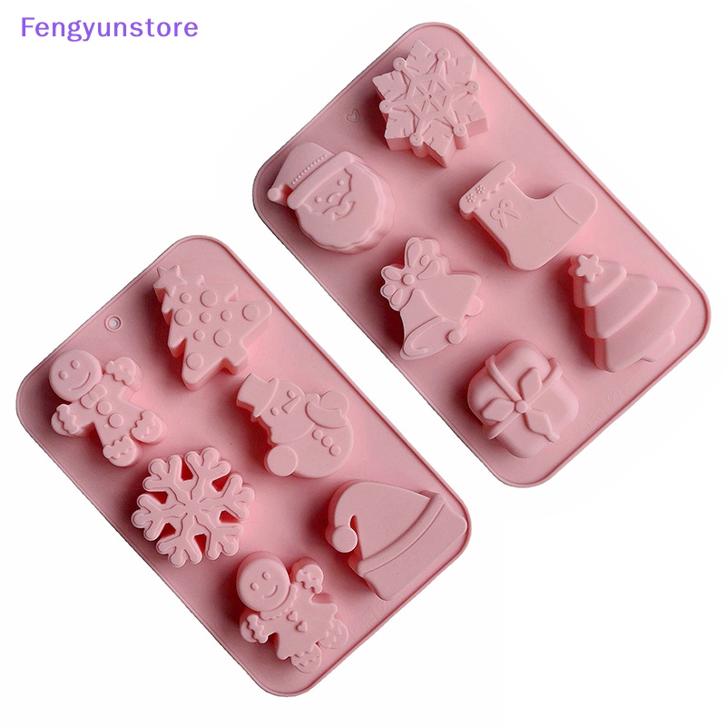 Khuôn Silicon Làm Bánh / Xà Phòng Hình Cây Thông / Chuông Giáng Sinh