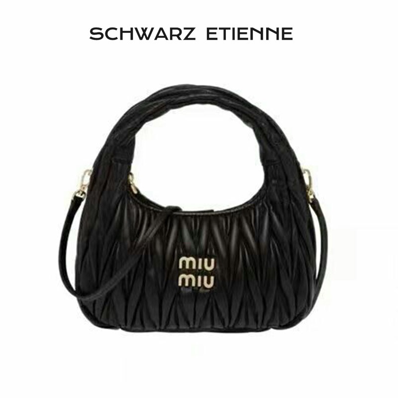 Túi xách đeo vai SCHWARZ ETIENNE dáng đám mây xếp nếp nhỏ gọn đơn giản thời trang mới Hàn Quốc cho nữ