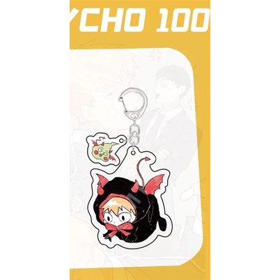 Mô hình Standee Mob Psycho Kawaii Anime Keychain Kageyama Shigeo Reigen Arataka Ekubo Acrylic decor góc học tập để bàn