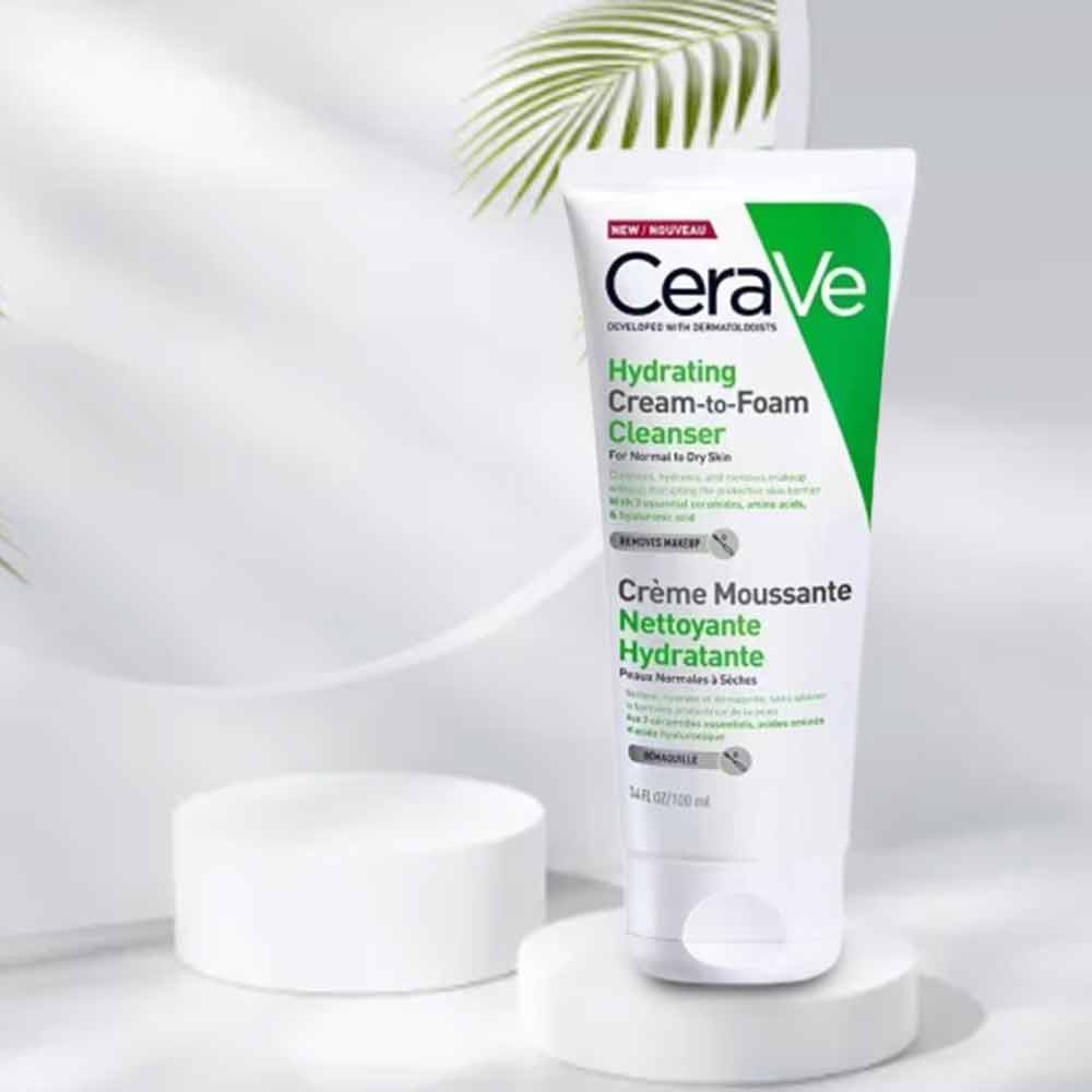 CeraVe 24h moisturizing amino acid foam facial cleanser