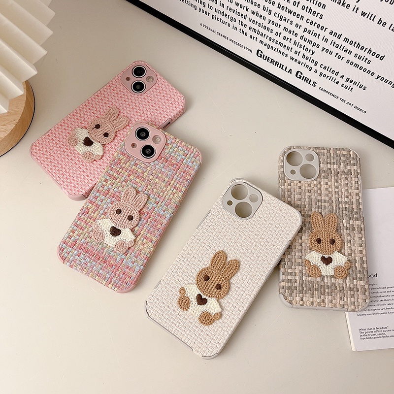 Ốp Điện Thoại Thêu Hình Thỏ Cho iphone 7 7 plus 8 8plus xs xr 11 12 13 14 pro plus promax