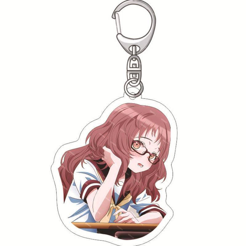 Móc Chìa Khóa 3 Kiểu Họa Tiết Anime The Girl I Like Forgot Her Glass Mie Ai Komura Kaede Dễ Thương
