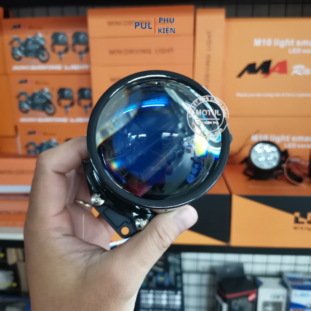 Đèn pha led bi cầu KENZO S500 PRO 2023 công suất 55/65W giá 1 bóng