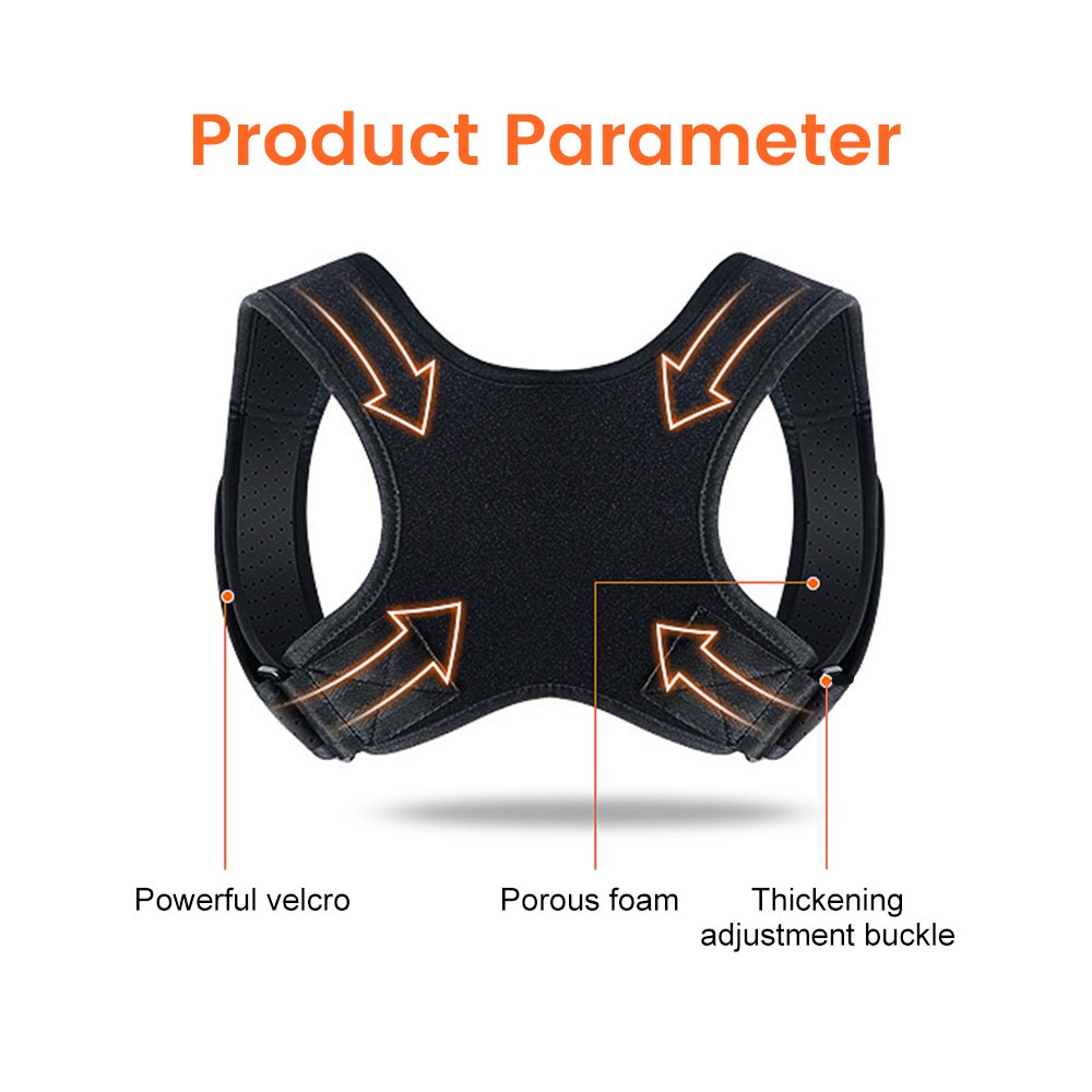 Sorie Đai Đeo Hỗ Trợ Điều Chỉnh Tư Thế Lưng Vai Điều Chỉnh Được Cho Cả Nam Và Nữ