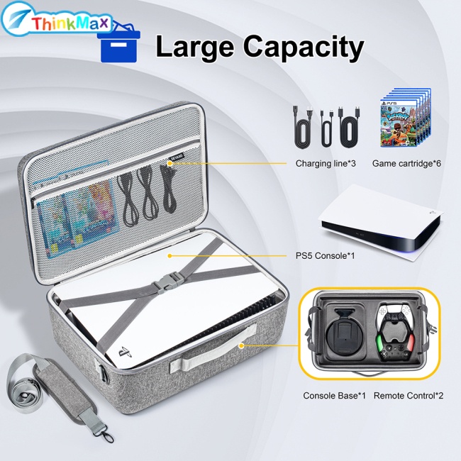 Túi Đựng Máy Chơi game Cầm Tay Bằng nylon eva Chống Bụi Cho ps5