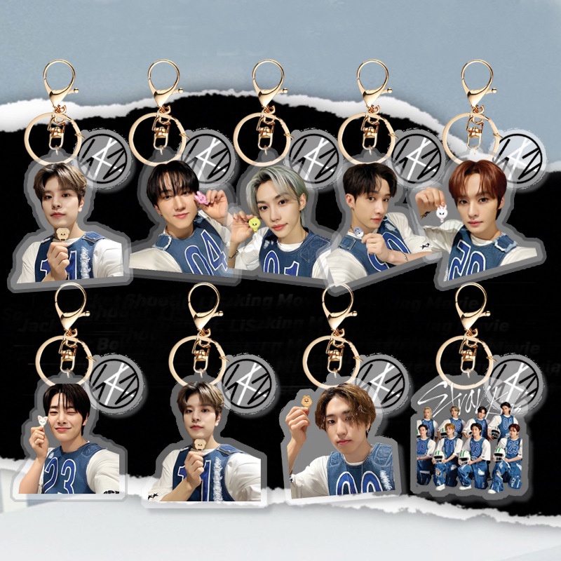Móc Chìa Khóa Bằng acrylic Hình stray kids social Mới