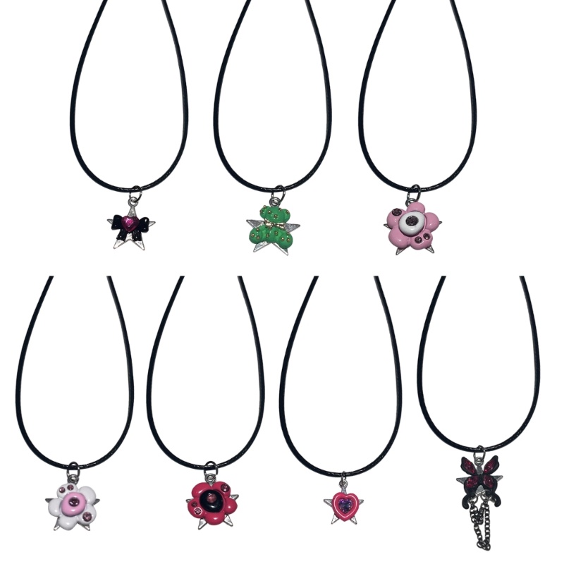 Vòng cổ choker Mặt Hình Ngôi Sao / Bông Hoa / Bướm Độc Đáo Thời Trang Cho Nữ