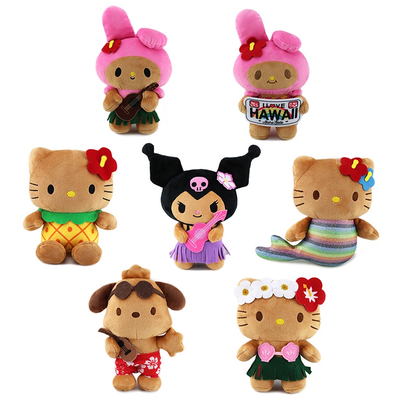 Búp Bê Nhồi Bông Hình sanrio hawaii 3 sanrio hawaii Trang Trí Nhà Cửa Cho Bé Gái