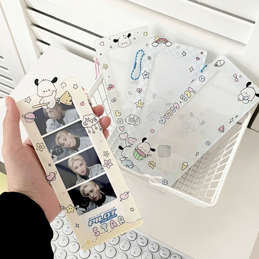 Dễ Thương Ví Đựng Thẻ idol Để Bàn Bằng acrylic Họa Tiết Chân Cún Đáng Yêu