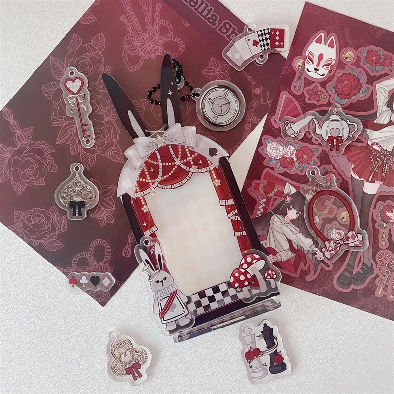 Khung Ảnh Để Bàn 3 inch Bằng acrylic Mềm Hình Thỏ alice Đáng Yêu