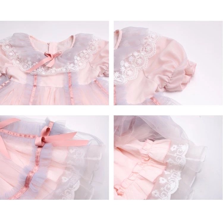 Đầm Công Chúa lolita Phong Cách Hàn Quốc Dễ Thương Thời Trang Mùa Hè Cho Bé Gái