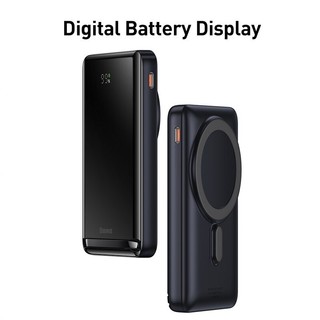 Pin Sạc Dự Phòng Không Dây Baseus Magnetic Bracket Wireless Fast Charge Power Bank 10000mAh 20W