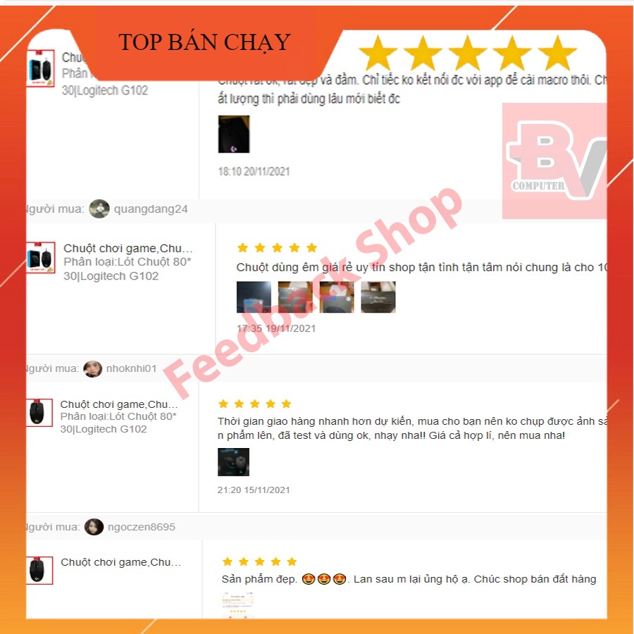 Chuột chơi game, chuột máy tính có dây LOGITECH G102 RBG Độ Chính Xác Cao 8000DPI [ Bảo Hành 12 Tháng 1 Đổi 1] Hàng OEM | BigBuy360 - bigbuy360.vn