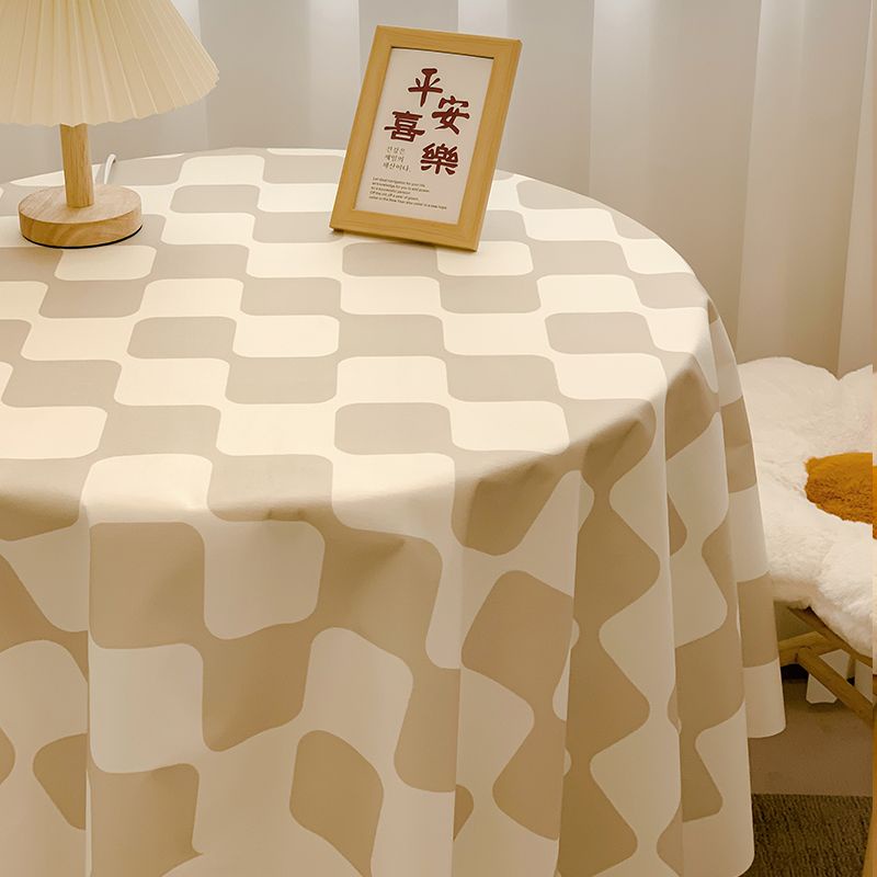 Khăn Trải Bàn Cà Phê Vải flannel Họa Tiết Caro Cổ Điển