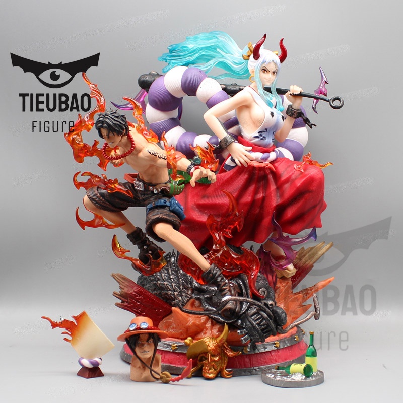 Mô hình Ace ft Yamato siêu đẹp - mô hình one piece SẴN HÀNG