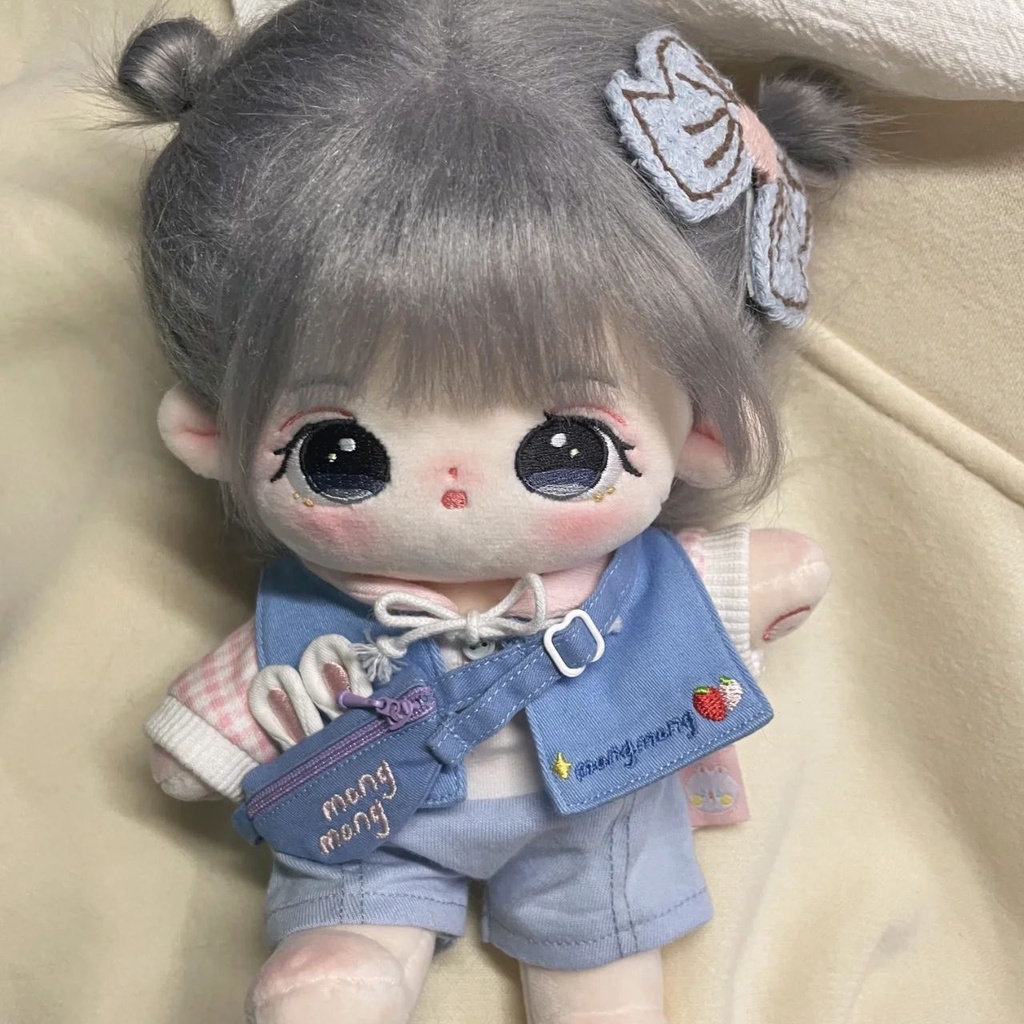 Panda~Đồ chơi nhồi bông búp bê bông  Búp bê dễ thương phong cách INS Ngoại hình ưa nhìn + quần áo miễn phí + dụng cụ chải chuốt Quà sinh nhật 0311