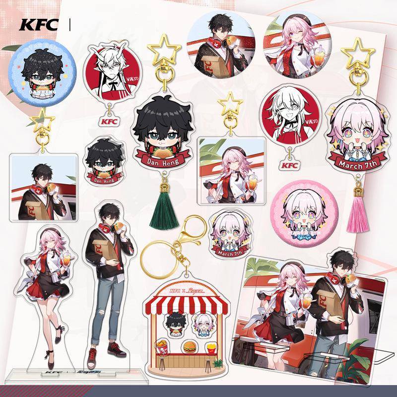 Cool honkai: Starrail kfc Huy Hiệu anime Thứ 7 Trang Trí Nhà Cửa Cho Người Hâm Mộ
