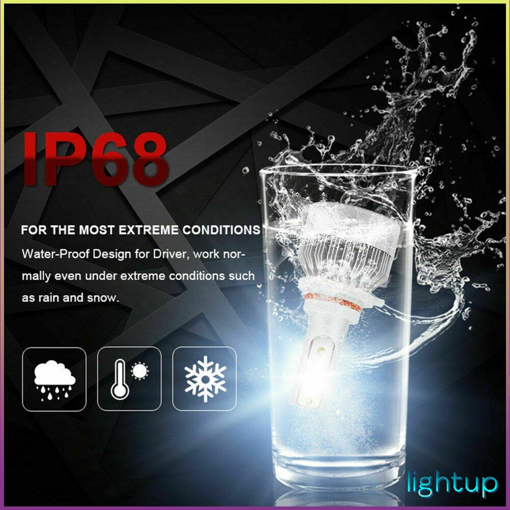 2Pcs Led Headlight 3000K Front Light Conversion Kit Bulbs