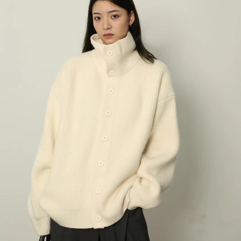 Áo Khoác Len Dài Tay Form Rộng Phong Cách Trẻ Trung Dành Cho Nam