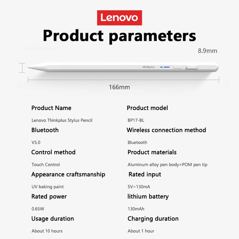 Lenovo Bút Cảm Ứng bluetooth bp17 Cho android ios tablet