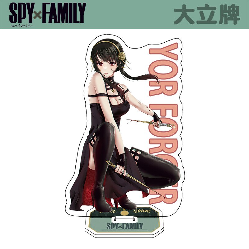 Mô hình Standee Popular Anime SPY X FAMILY Twilight Yor Forger Anya Forger để bàn tượng nhựa acrylic