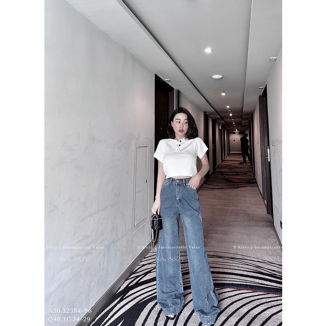 Áo montegi gân polo trơn 90#61407