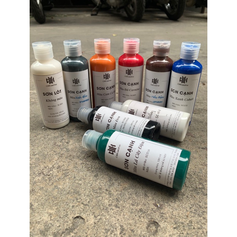 Sơn cạnh đồ da - sơn viền cạnh cho túi da, sơn viền dây đồng hồ, ví da và giày da