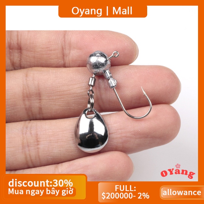 Móc Câu Cá Bằng Thép carbon 2g - 10g