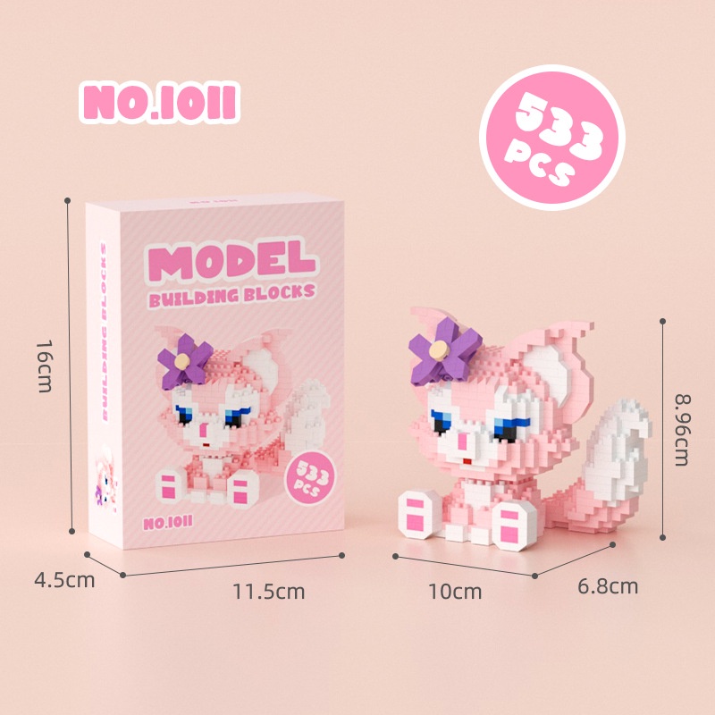 Bộ Đồ Chơi Lắp Ráp Hình Chú Gấu Hoạt Hình Dễ Thương Cho Bé