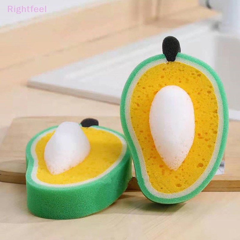 Mút Rửa Chén Dày Dặn Hình Trái Cây Sáng Tạo Tiện Dụng Cho Nhà Bếp Mới