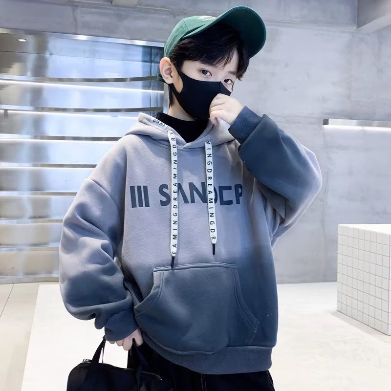 AMILA Áo Nỉ Dài Tay Cỡ Lớn Thời Trang Dành Cho Bé Trai