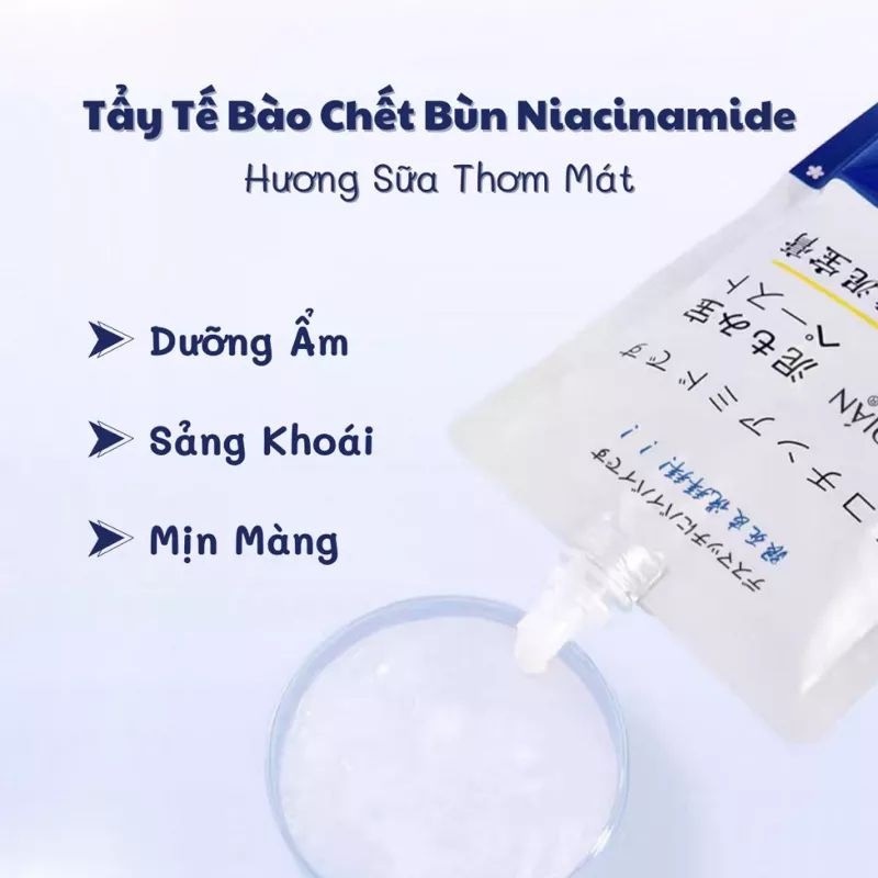 Tẩy Tế Bào Chết Body MEIDIAN Dưỡng Trắng Da Thành Phần Naiacinamine 250g