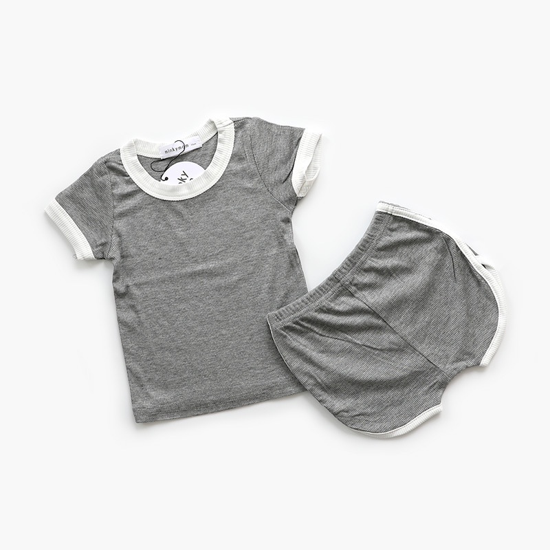 Set Đồ Mùa Hè 2 Món Gồm Áo cotton Và Quần Ngắn Cho Bé Gái 2023