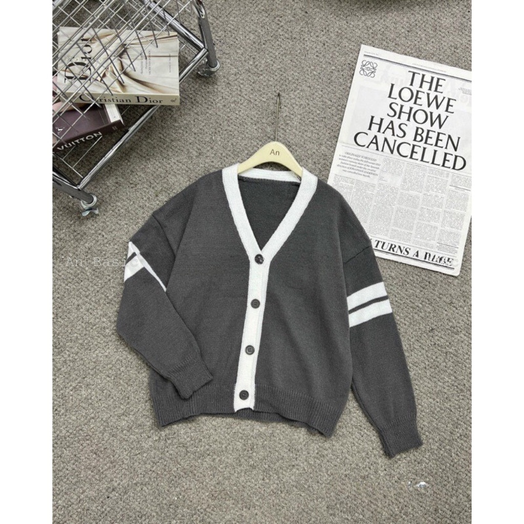 Áo khoác cadiggan len Quảng Châu chuẩn loại 1 from rộng tay dài | BigBuy360 - bigbuy360.vn