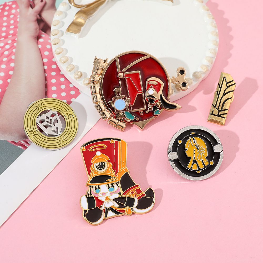 Honkai star rail Pam Ghim Cài Áo Kim Loại Hình Tháp Màu Đen Vỡ Bầu Trời Đầy Sao Trò Chơi merchandise Làm Quà Sinh Nhật Cho Bạn Gái