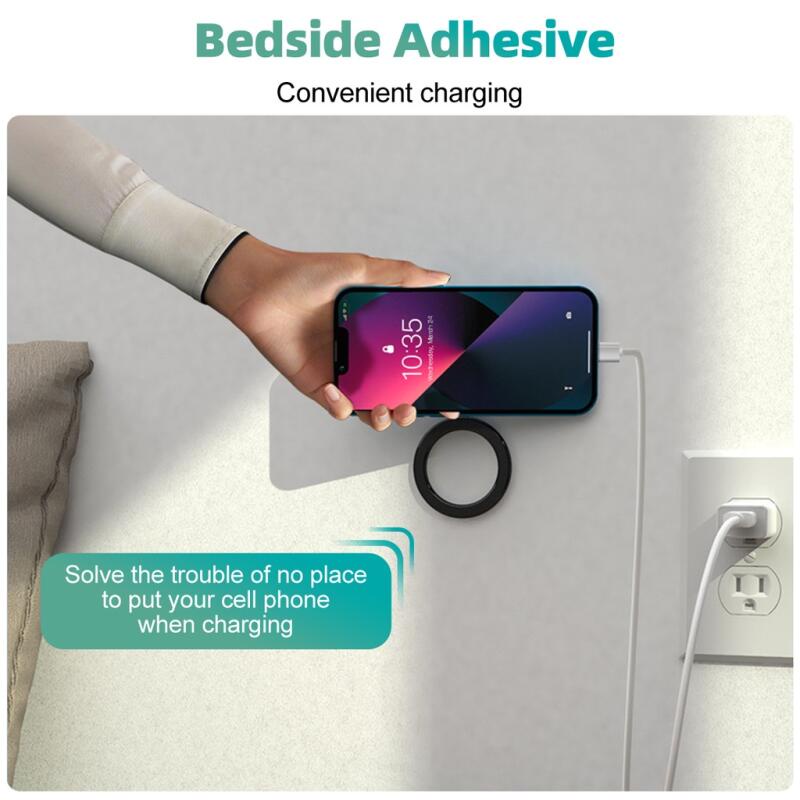 Giá Đỡ Điện Thoại Bằng Hợp Kim Kẽm Siêu Mỏng Có Nam Châm Gắn Tường / Xe Hơi Cho ip 14 13 12