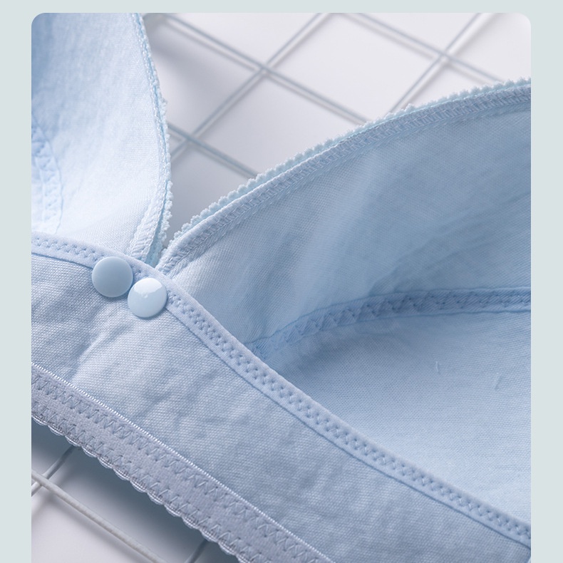 Áo Ngực Bà Bầu và Cho Con Bú Thoải Mái Cài Khóa Trước Áo Ngực Bầu Su Non Không Gọng Nâng Ngực Chống Chảy Xệ Cho Mẹ Sau Sinh