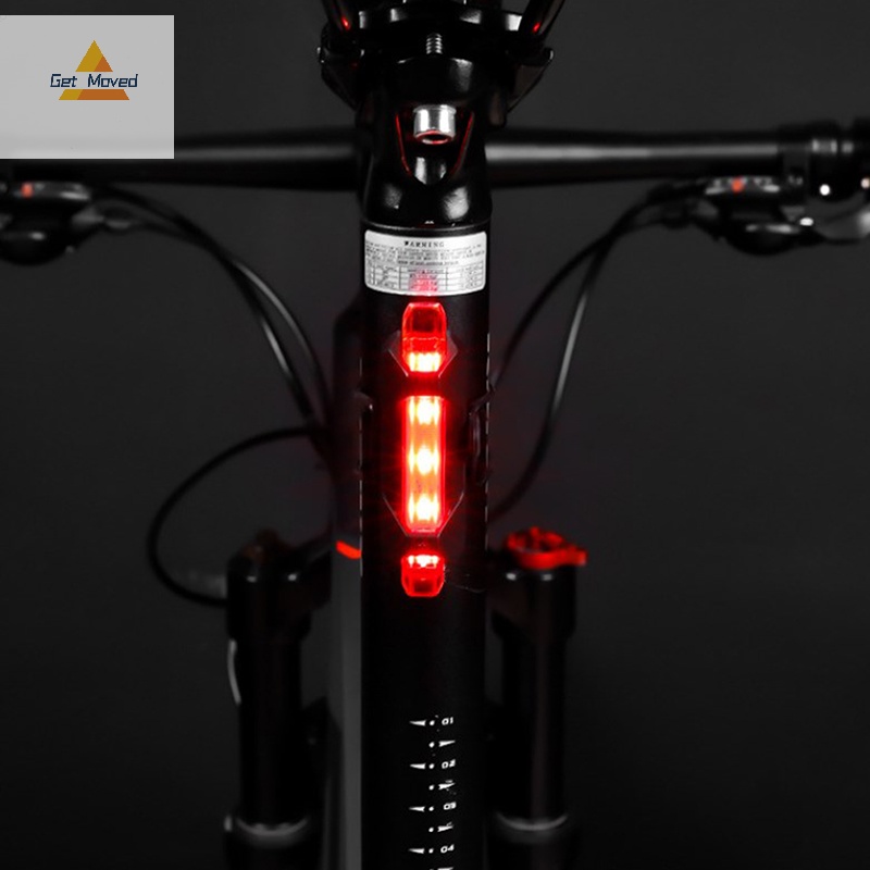 Đèn led Cảnh Báo An Toàn Chống Thấm Nước Sạc usb Cho Xe Đạp Mới