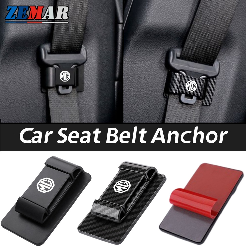 Chốt Khóa Dây Đai An Toàn Ổn Định Trên Xe Hơi Họa Tiết Sợi carbon Cho mg hs zs ep mg5 mg3 Eva 4 5 6 ep 2023 mulan