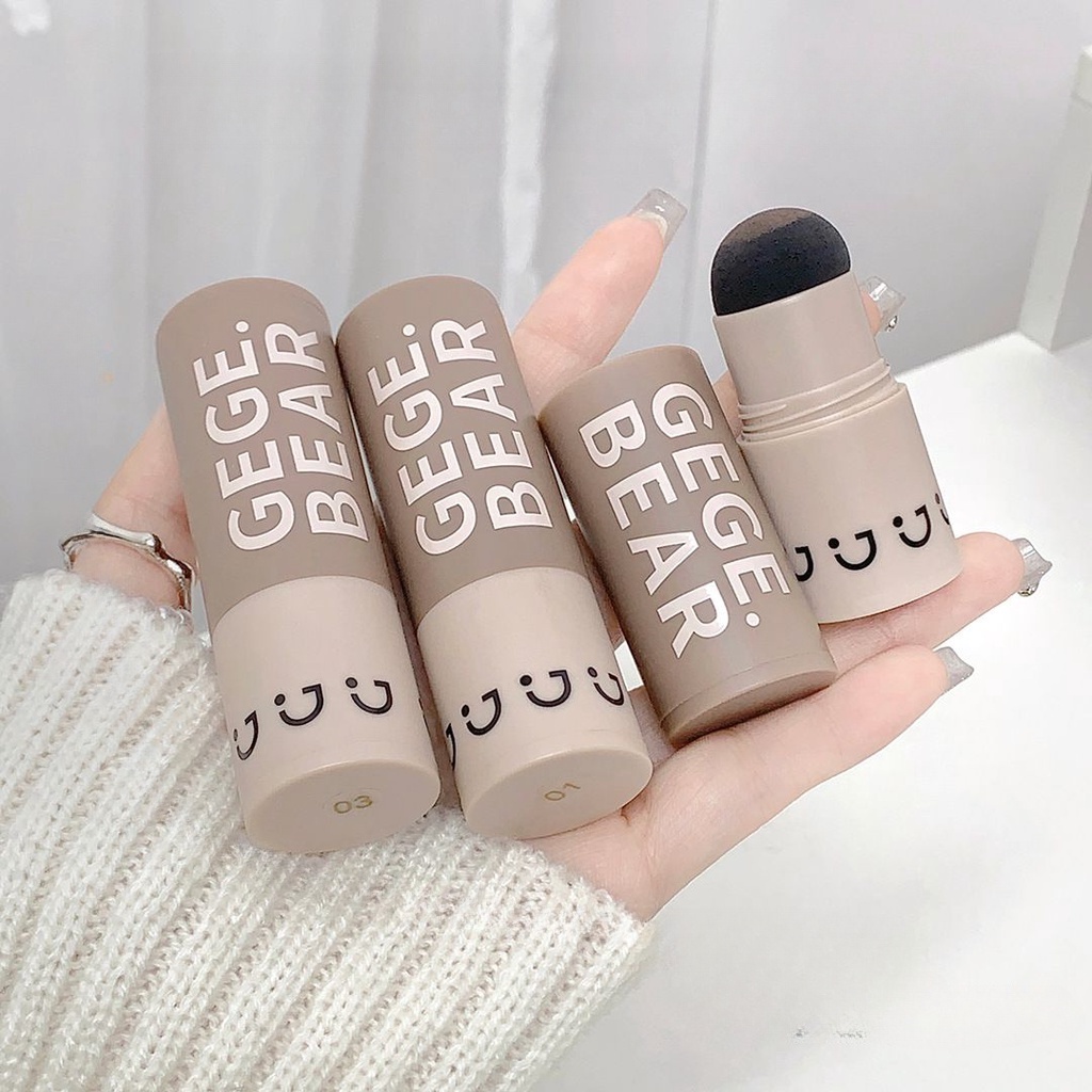 Gege bear Hairline Stick Chống thấm nước và chống mồ hôi Bột làm đầy chân tóc Phấn tạo khối