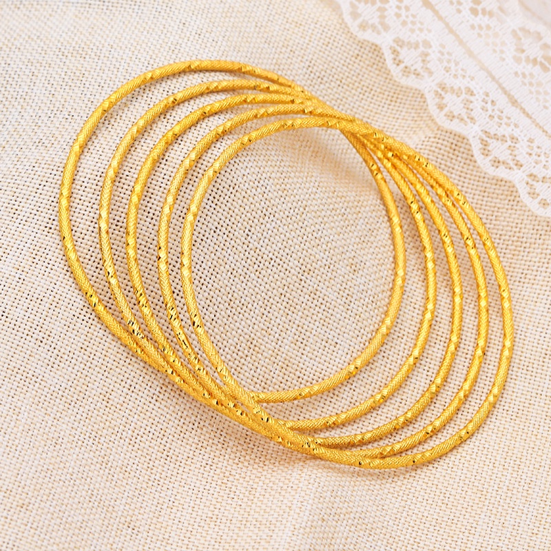 Vòng Đeo Tay Nữ Mạ Vàng 2mm Nhiều Kiểu Dáng Fj166