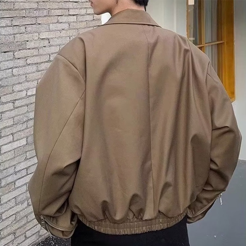 PAULWEEKEND Áo Khoác Nam Phong Cách retro Cao Cấp Thời Trang Hàn Quốc