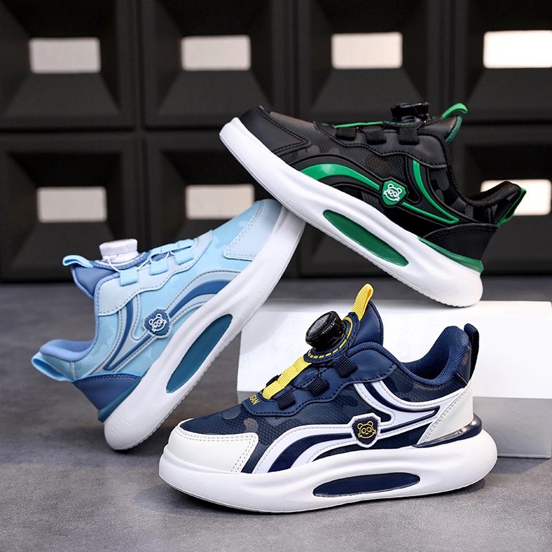 Giày Thể Thao Da Chống Trượt Cho Bé Trai Và Bé Gái Size 28-39