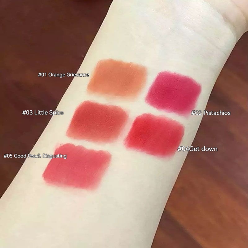 Judydoll Môi phấn đệm khí môi kem nhỏ bóng mờ môi men miệng đỏ môi bùn trắng gạch đỏ môi kem