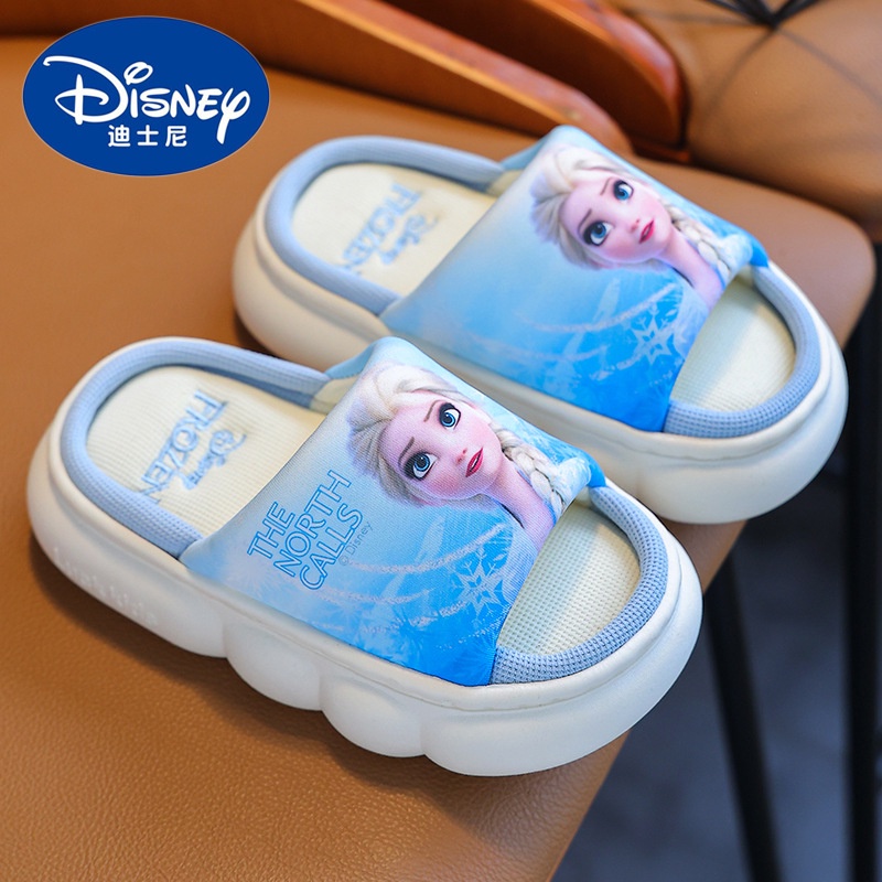 DISNEY Suge Dép Sandal Chống Trượt Họa Tiết Hoạt Hình frozen Xinh Xắn Dành Cho Bé