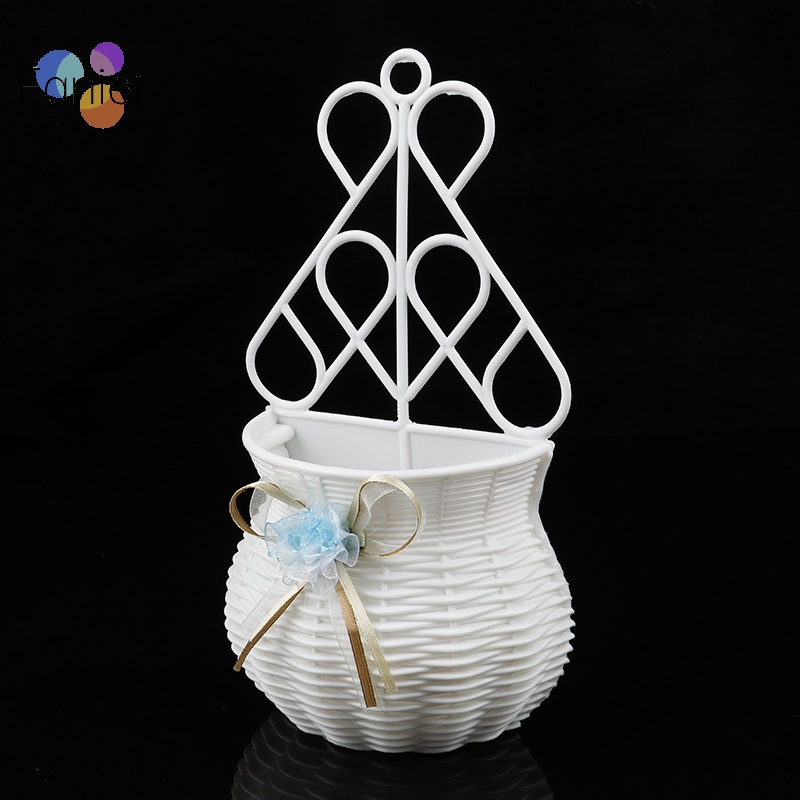 Bình Hoa Treo Tường Bằng Mây Nhân Tạo Trang Trí Sân Vườn diy