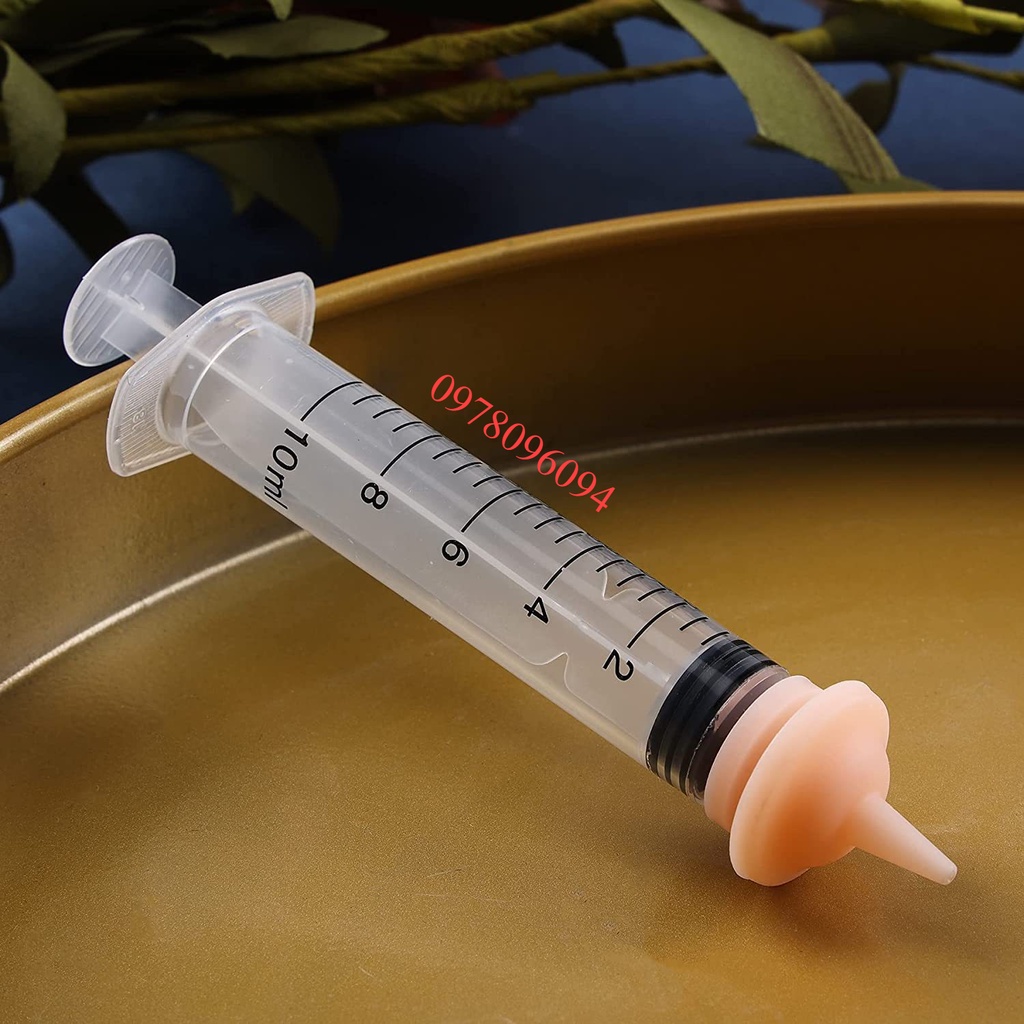 Bộ Núm Vú Giả Size S + XiLanh Cho Mèo Con Núm Vú Ti Giả Cho Chó Con Núm Cho Mèo Mới Sinh 1ml 5ml 10ml 30ml 50ml