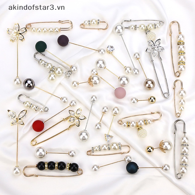 Ghim Cài Áo sweater / Váy / Cài Áo Đính Ngọc Trai